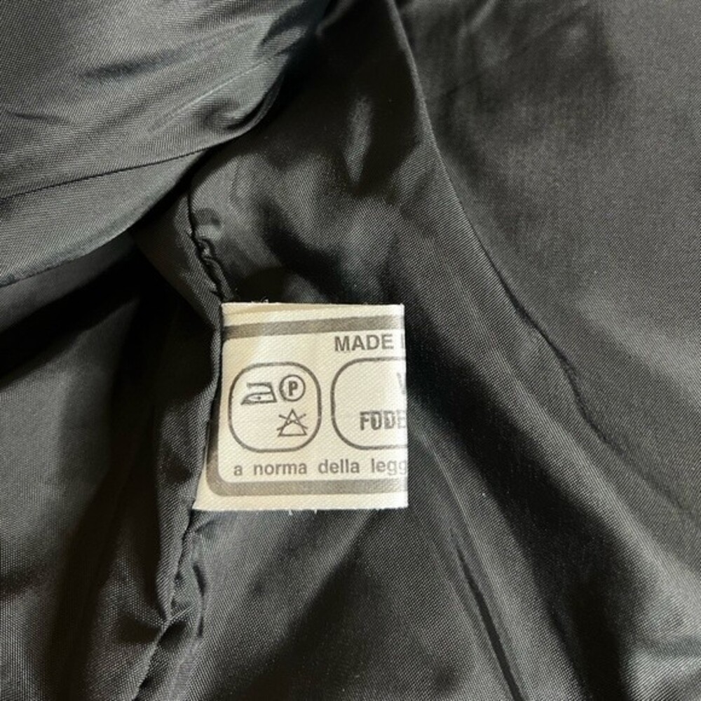 Vera Pelle Italian Black Leather Jacket Size 44/12 - Picture 12 of 16